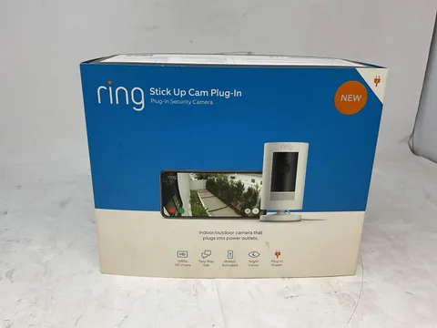 RING STICK UP CAM PLUG-IN SECURITY CAMERA 1080P 2-WAY TALK - NEW