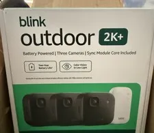 New BLINK OUTDOOR 2K+ WIRELESS SECURITY CAMERA 3 CAMERA SYSTEM