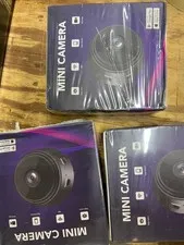 Set Of Three Mini Cameras Wi-Fi 1080P HD Home Security Black