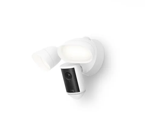 Ring Wired Floodlight Cam Pro (2nd Gen, Newest Model, 4K, White)
