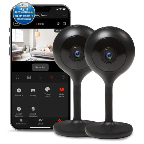 Look 1080p Indoor Camera, Full HD Wi-Fi & Motion 2 Pack,