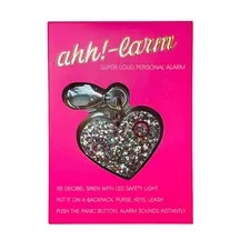 Bling Sting Ahh!-larm Personal Alarm Purse Charm LED Light/Confetti 115 Decibel