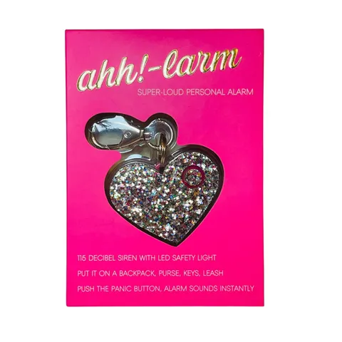 Bling Sting Ahh!-larm Personal Alarm Purse Charm LED Light/Confetti 115 Decibel