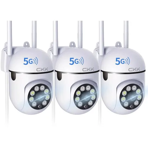 1080P Security Camera Outdoor Corded Power, 3 Pcs 2MP PTZ WiFi Home Camera (2...