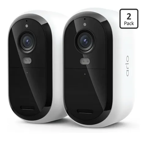 (2-Pack) Arlo Outdoor 2K Security Camera Essential 3rd Gen - Battery Powered