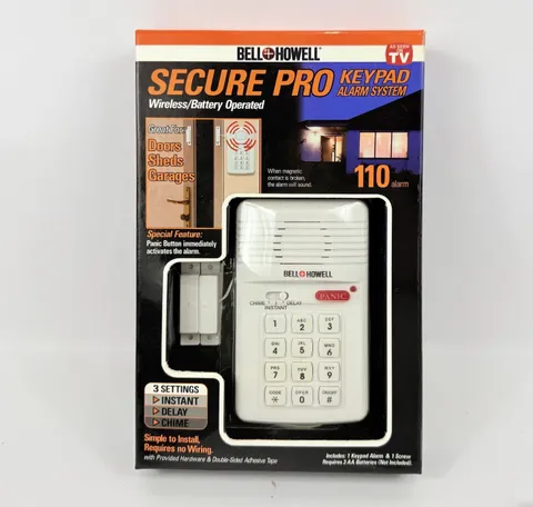Bell and Howell Secure Pro Keypad 110 Alarm System Model 7788 Panic Button NEW