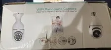 WiFi Panorama Camera 360° White Bulb Camera Wi‑Fi Night Vision Two‑Way Audio