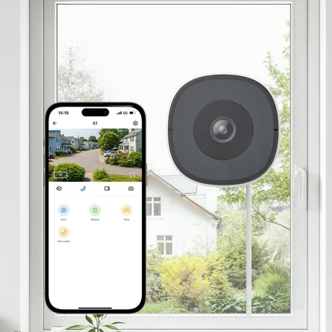 Wansview K1 2K Window Camera Security Camera 3MP WiFi 2.4/5GHz Indoor Mount