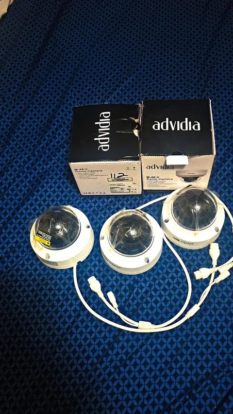 Advidia M-46-V 4MP IP Wired Dome Cameras, White, Indoor/Outdoor (3-Pack)