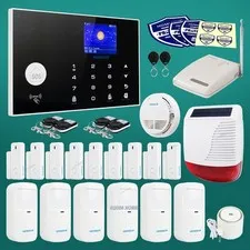 HOMSECUR Wireless&Wired 4G/3G/GSM WIFI Home Security Alarm System+Touch Panel