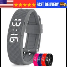 Vibrating Alarm Reminder Watch Silent Vibration Pill Medication Timer 10 Alarms
