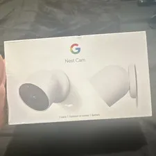 Google Nest Cam Battery 2-Pack 1080p Wireless Wi-Fi Indoor/Outdoor White
