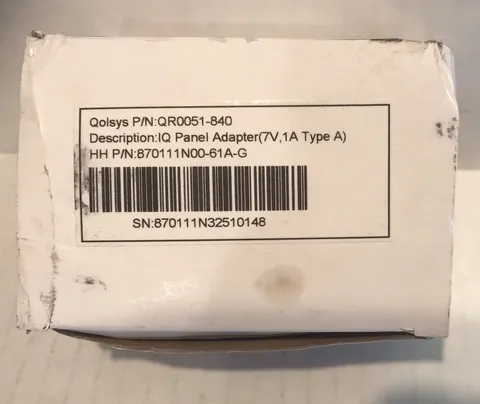 Qolsys QR0051-840 IQ-Panel2 Power Supply Cord New