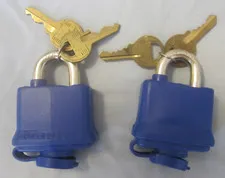 Lot of 2: Master Lock All Weather Resistant Indoor/Outdoor Laminated Padlocks