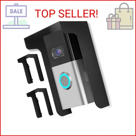2 Pack Doorbell Cover,Doorbell Cover Weatherproof,Metal Doorbell Cover Plate,Com