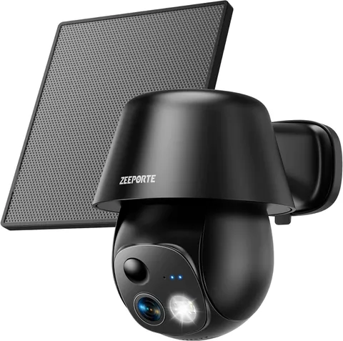 ZEEPORTE SECURITY Brand New Solar Security Camera Wireless Outdoor 2K Pan/Tilt 3