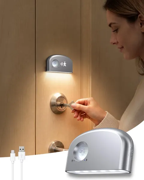 Keyhole Light, Battery Powered Motion Sensor Lights,Door Lock Light Magnetic ...