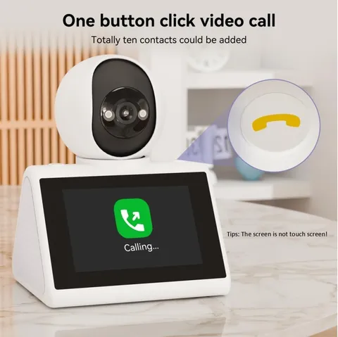 Home Security Camera with 4.3" Screen, Two Way Video Call Function 1080P HD