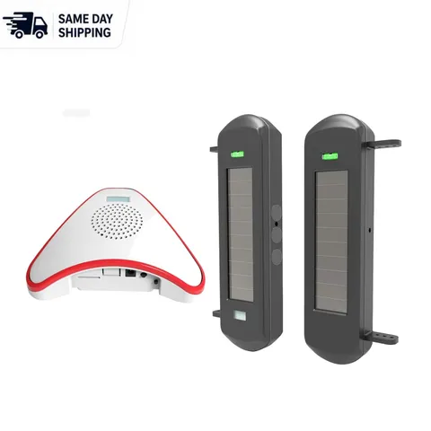 Expandable Solar-Powered Motion Detection Alarm - 1/2 Mile Range, Easy DIY Setup