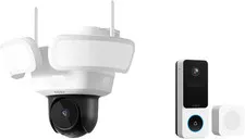 Floodlightcam Pro Wired + 2K New Doorbell Camera (3:4 Aspect Ratio) - No Monthly