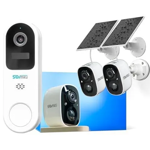 Vicohome Solar Security Camera Wireless Outdoor & Video Doorbell