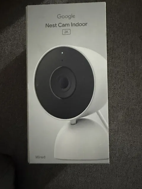Google Nest Cam Indoor 2K (Wired, 3rd Gen) Snow #GA09973-US (NEW/SEALED)