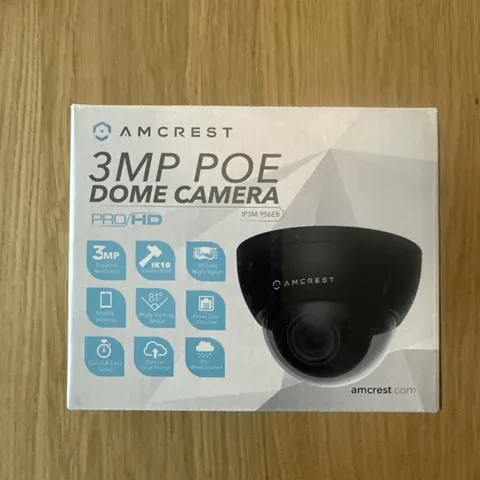 Amcrest ProHD Outdoor 3 Megapixel POE Vandal Dome IP Security Camera IP3M-956EB