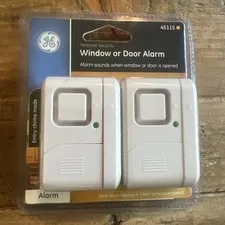 (2) GE 45115 Personal Security Wireless Window or Door Alarm - Entry Chime Mode
