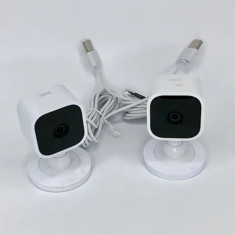 2-Pack Blink Mini Indoor Plug-in Smart Security Camera 1080 HD Motion Detection