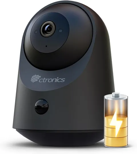 2K 100% Wireless Battery Indoor Security Camera, 20M Infrared Night Vision, App