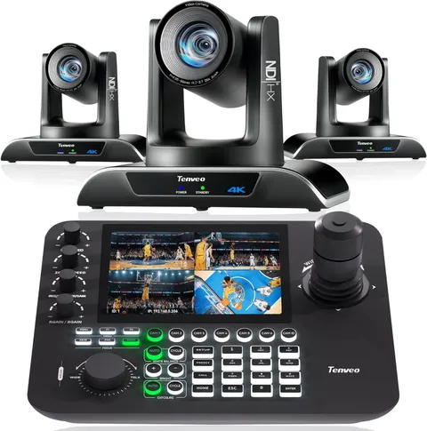 4K PTZ Camera Bundle/Kits - 20X 4K AI Humanoid & Face Auto-Tracking NDI PTZ Came