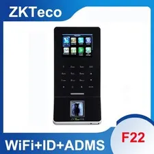 ZKteco F22 Wifi+ID+ADMS Fingerprint Access Control Time Attendance System New