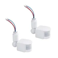 2pcs PIR Motion Sensor Switch Wall Light Switch For Power Consumption: <0.5W