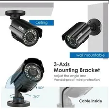 ZOSI 1080p 4in1 Wired Home CCTV Security Camera Outdoor Waterproof Night Vision