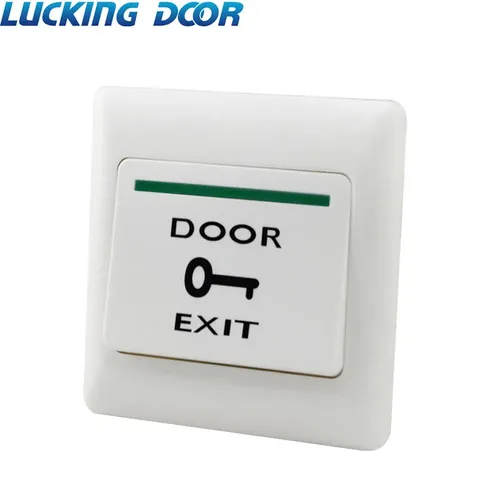 Push Exit Button Door Exit Release Button Switch for Access Control System-White