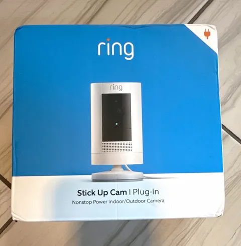 Ring Stick Up Cam Plug-In 1080p Wi-Fi Indoor/Outdoor IP Security Camera