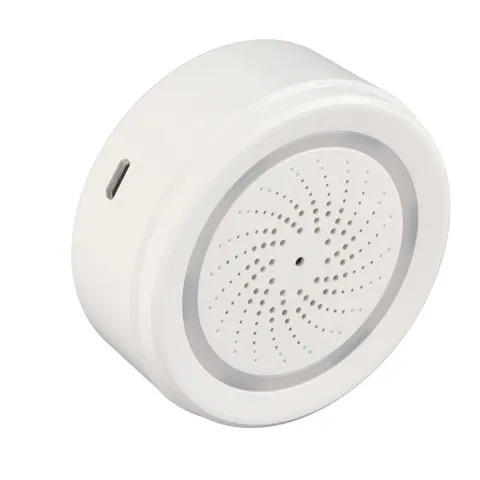 90dB Sound Light Siren Alarm With APP Control Impact Sensitive Burglar Alert