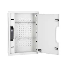 Biometric In-Wall Safe with Advanced Finger Vein Recognition Access in Light Gre