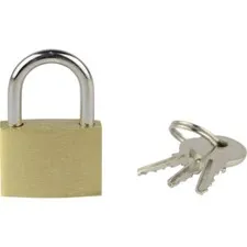 Bruder Mannesmann M413-50 Padlock Brass 50mm Keyed-Different Yellow