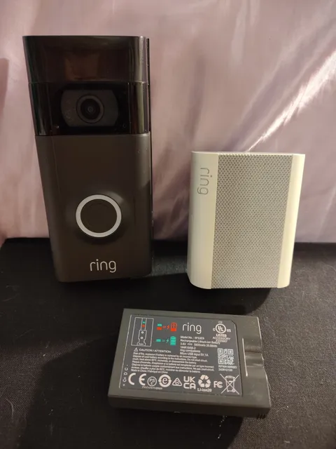 Ring Doorbell Camera Wireless Outdoor CCTV, Plug In Chime Rechargeable Battery