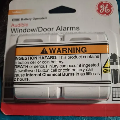 GE Indoor Security Audible Window/Door Alarms 2-Pack Sensor NEW