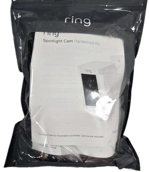 Ring Hardwired Kit for Spotlight Cam Black US-FRCA 840080589466 New Sealed
