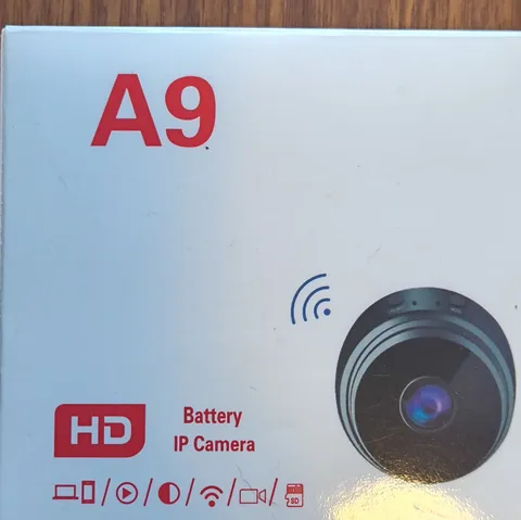 A9 Wi-Fi Battery HD IP Camera with TF Card and Cloud Storage, Black