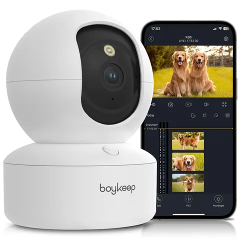 Indoor Camera - 2K Pet Camera, 5G/2.4GHz WiFi Cam for Baby Monitor with Phone...