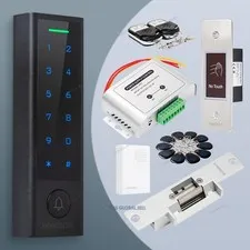 HOMSECUR IP66 Rating WIFI PIN RFID Access Control Kit App Contol Black 125KHz