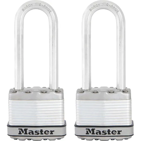 Master Lock M1XTLJCCSEN Magnum Laminated Stainless Steel Padlock 1-3/4 in.