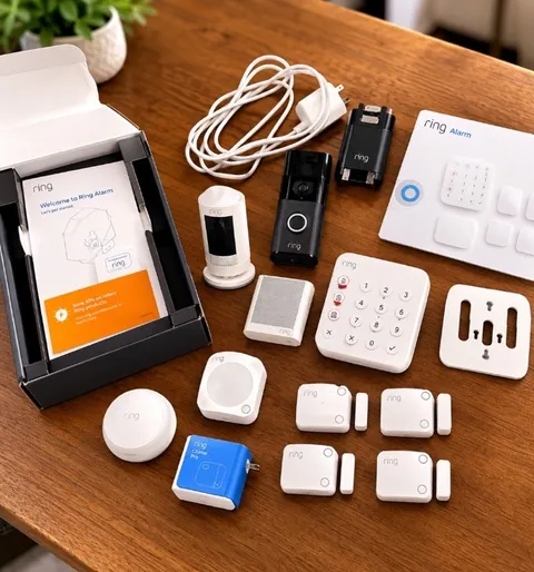 Ring Alarm Security System Bundle Video Doorbell 3 Plus Camera Sensors Keypad