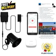 Portable Outdoor Alarm Controller 2 - 130dB Siren, Total Independence from WI-FI
