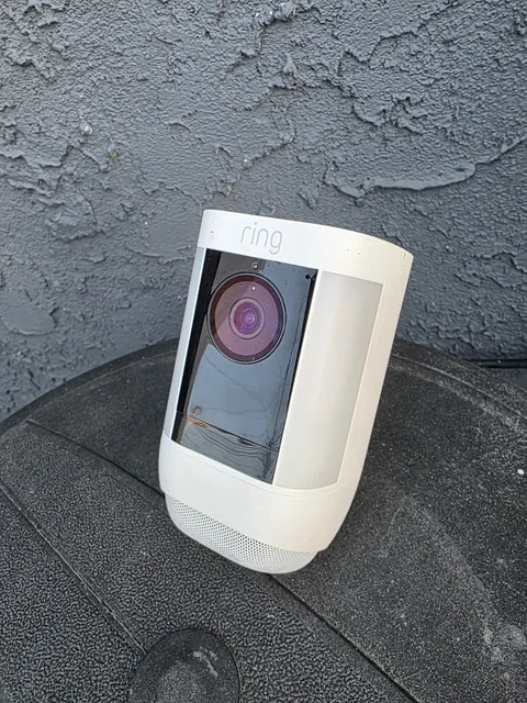 Ring Spotlight Cam Pro Battery White Outdoor Camera 2K