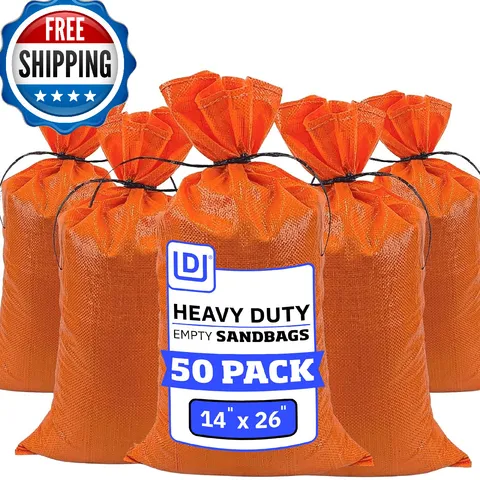 Durasack Heavy Duty Sand Bags Tie Strings Empty Woven Polypropylene For Flood